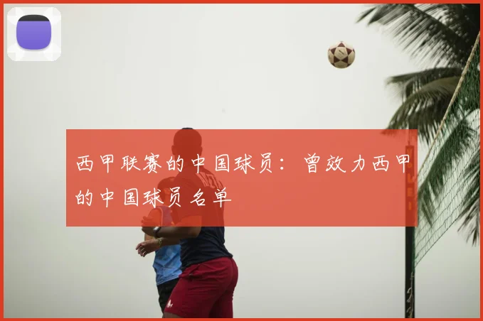 西甲联赛的中国球员:曾效力西甲的中国球员名单